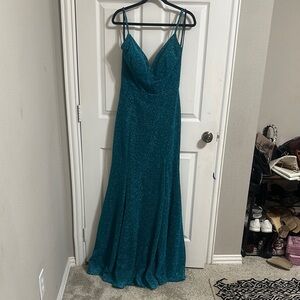 Elegant Teal Maxi Dress